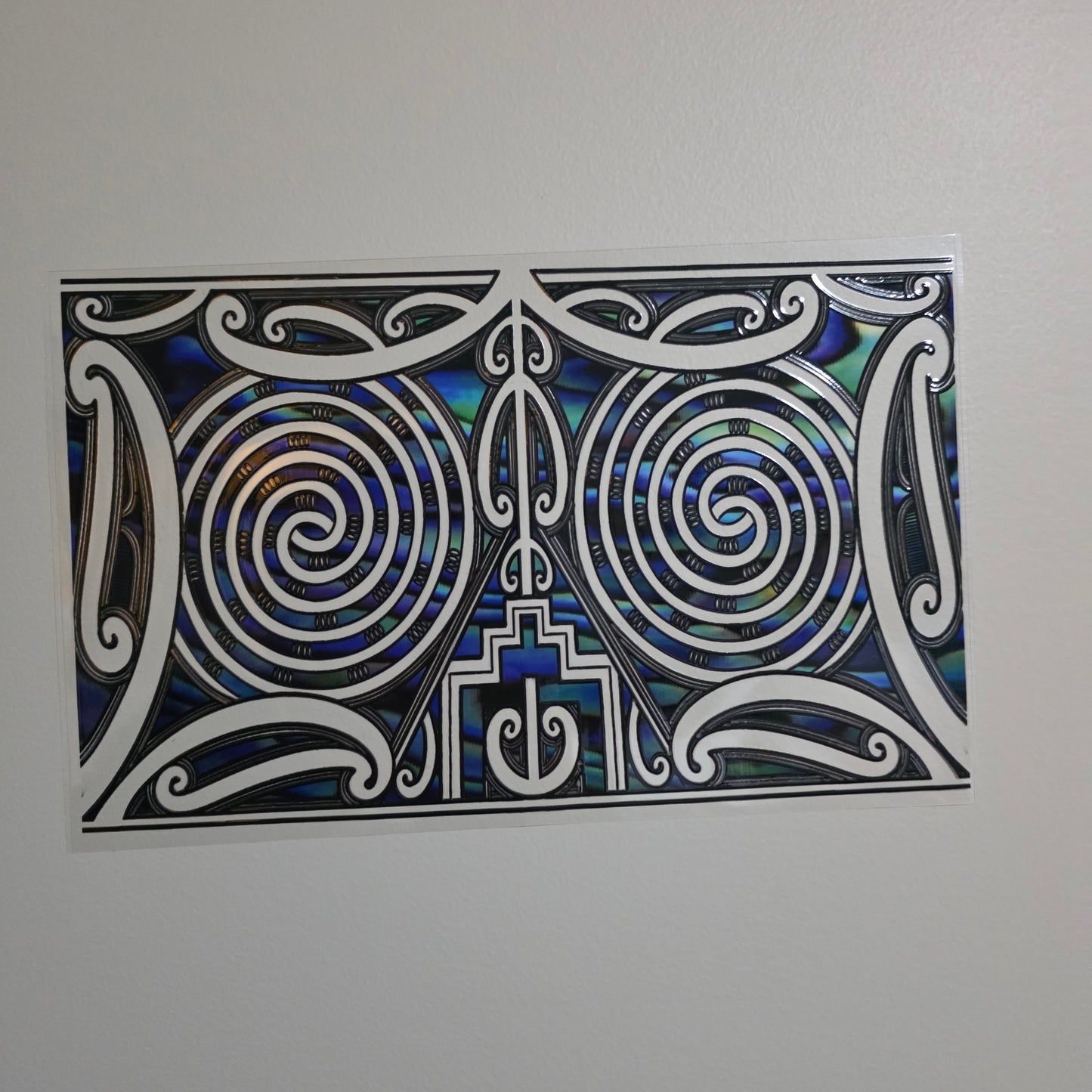 XL UV DTF DECAL MAORI DESIGN 28CMX17CM for touch lamps #248