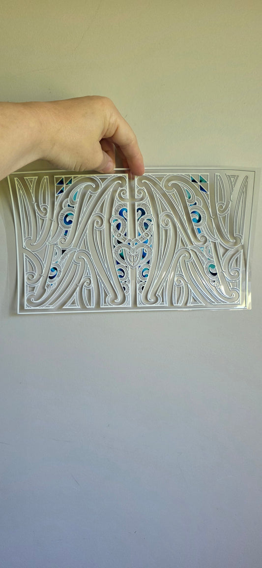 XL UV DTF DECAL MAORI DESIGN 28CMX17CM for touch lamps #190