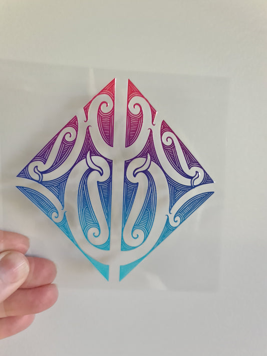 UV dtf Maori design mini size 11cmx11cm #933