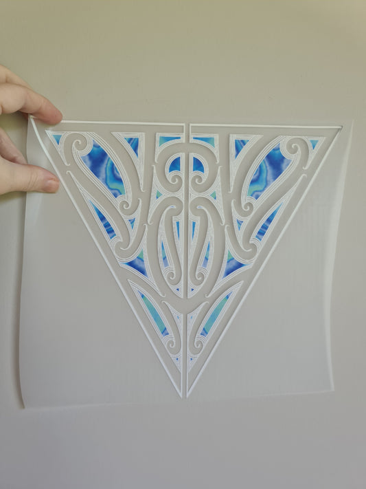 Sublimation custom Maori design Iron on 30cm