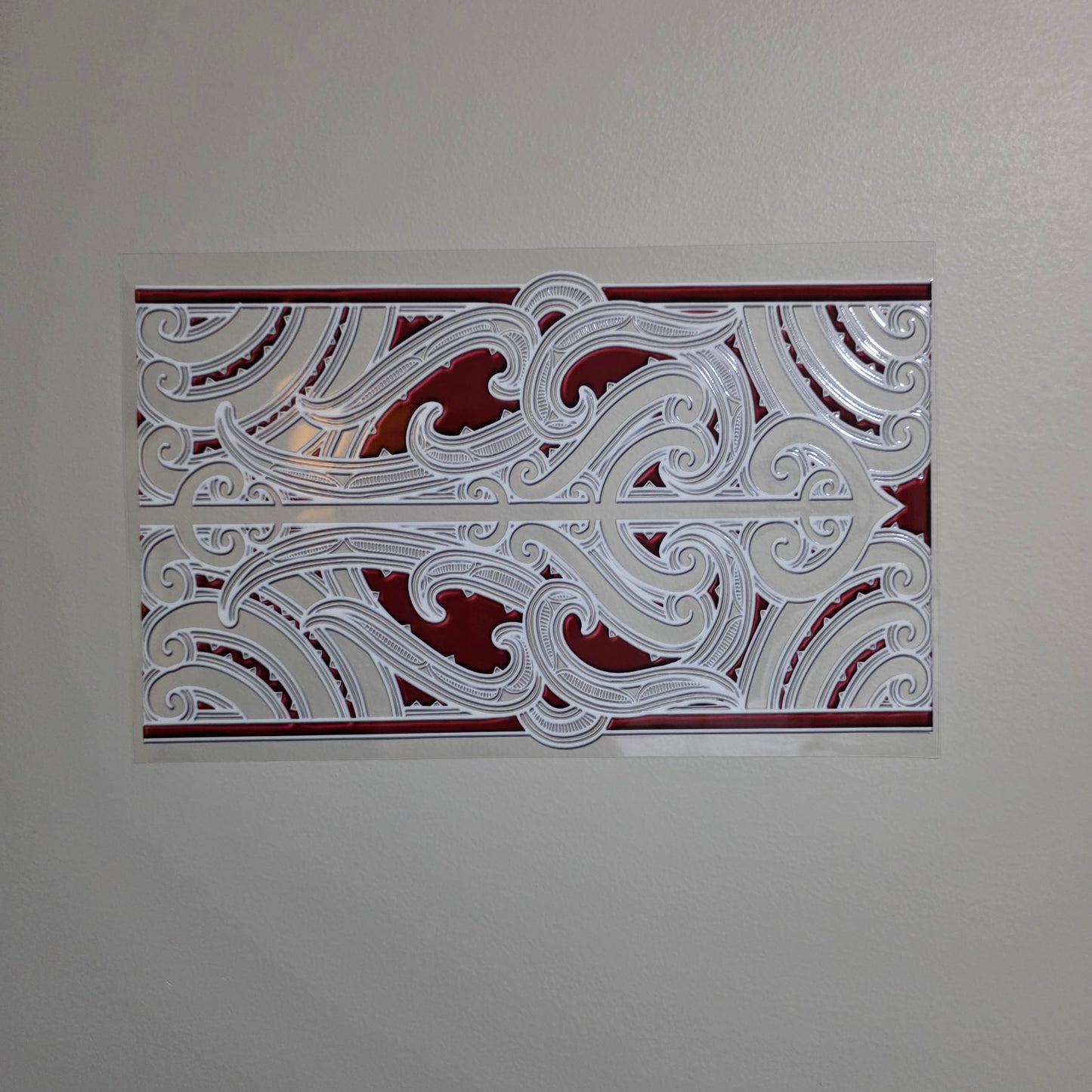 XL UV DTF DECAL MAORI DESIGN 28CMX17CM for touch lamps #235