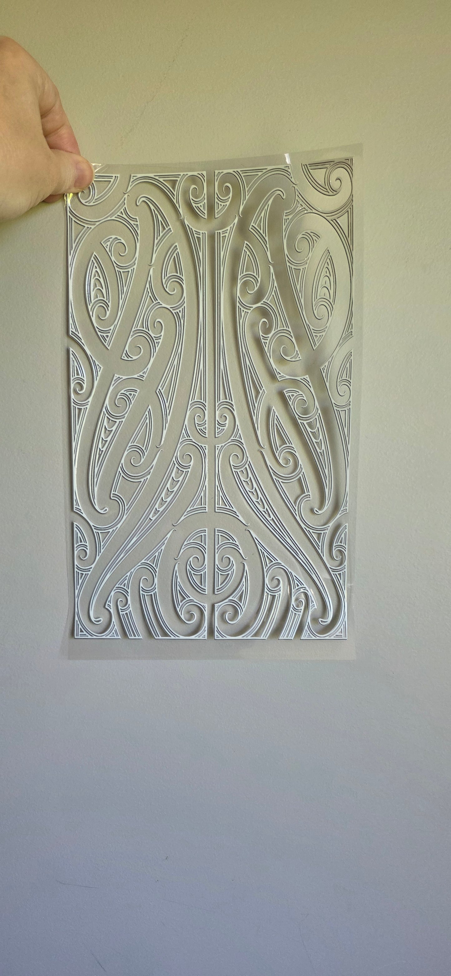 XL UV DTF DECAL MAORI DESIGN 28CMX17CM for touch lamps #165