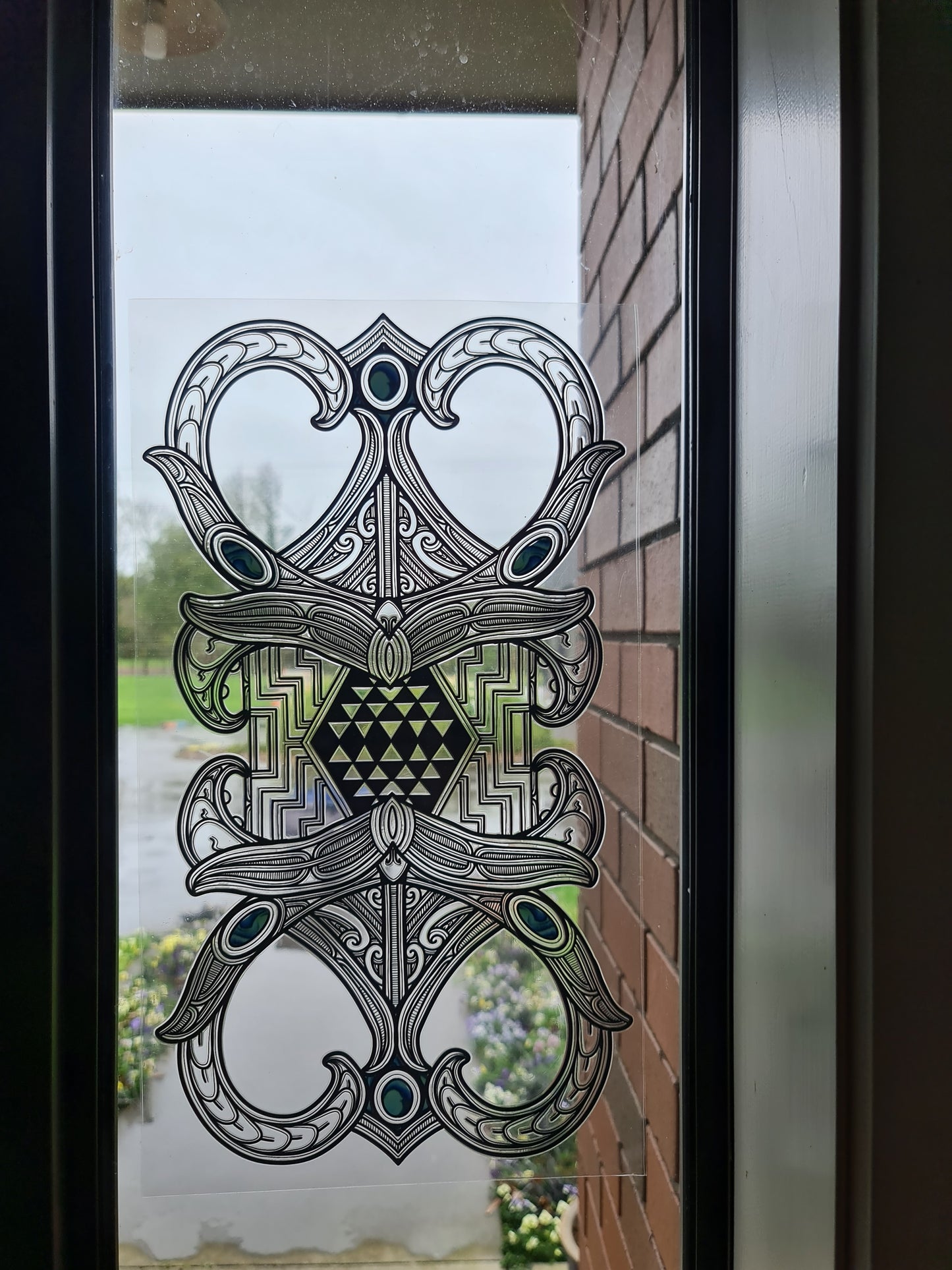 XXL UV DTF DECAL MAORI DESIGN 40CMX23CM Window decal
