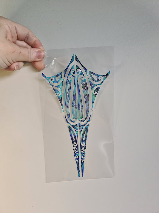 XL UV DTF DECAL MAORI DESIGN 24cm Window decal