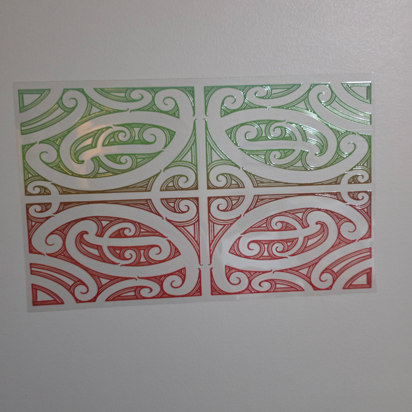 XL UV DTF DECAL MAORI DESIGN 28CMX17CM for touch lamps #225