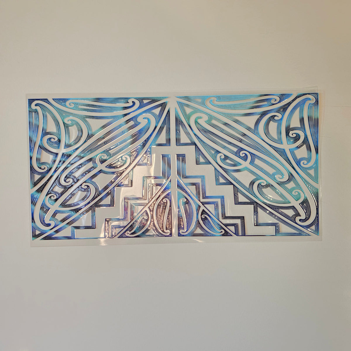 30cmx 15cm size UV DTF DECAL MAORI DESIGN for Table lamps #02
