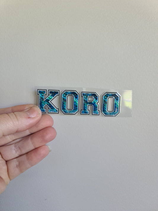 UV dtf Maori design mini size 10cm Koro letters