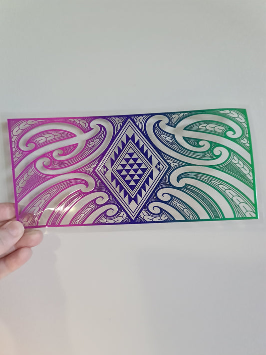 UV dtf Maori design 23cmx11cm 16oz wrap #888