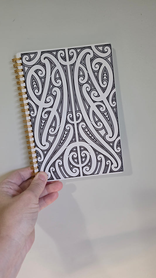 Custom A5 Maori design notebook