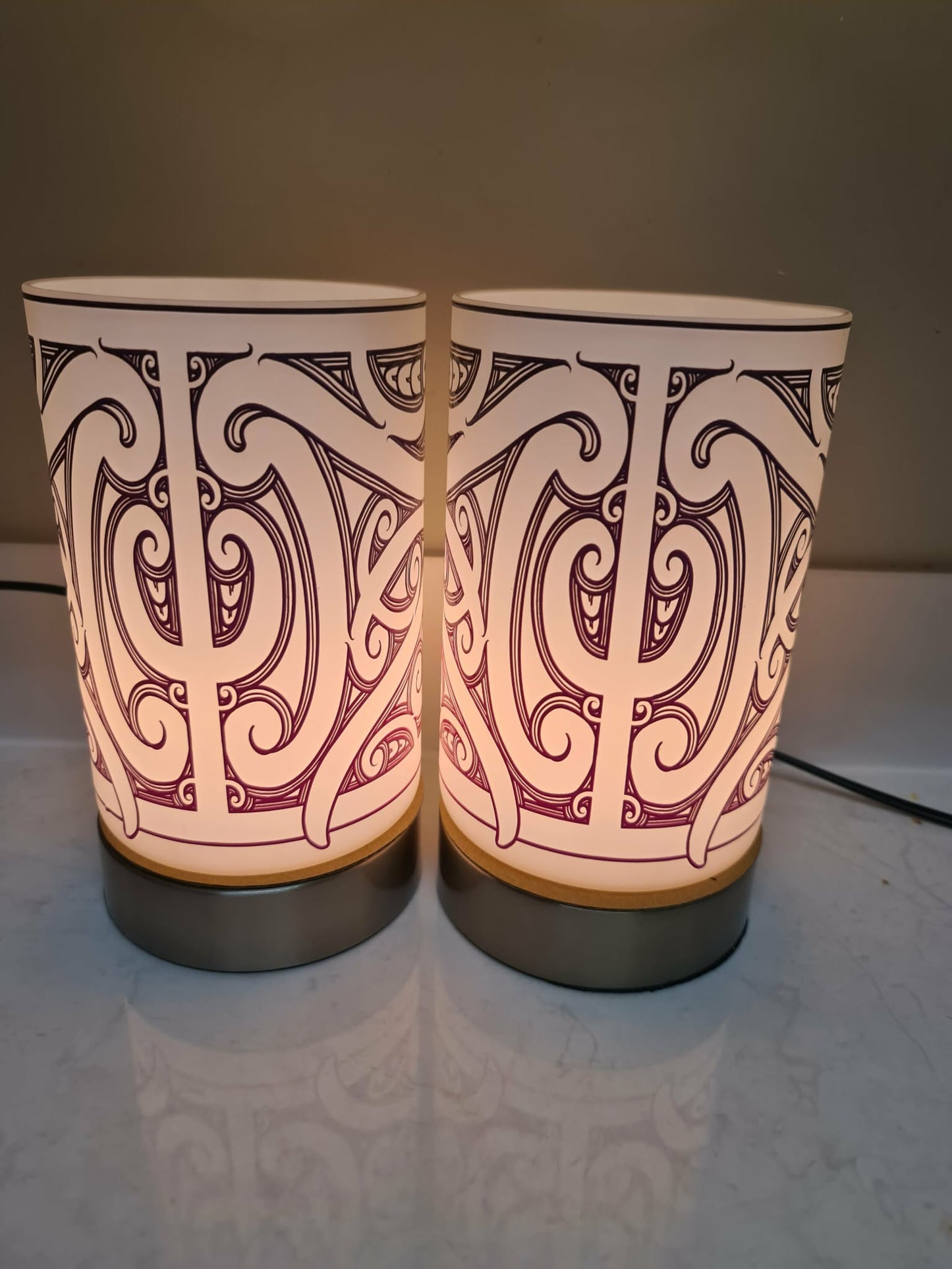 Maori design touch lamp - set 2 lamps (pre-order)