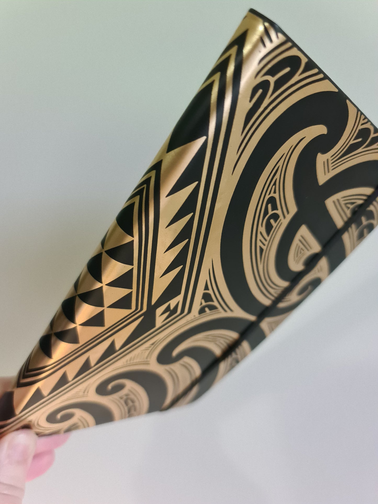A5 Maori design notebook Gold/Black