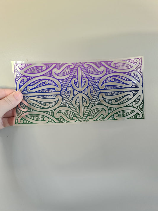 Uv dtf Maori design 23cmx11cm 16oz wrap #240