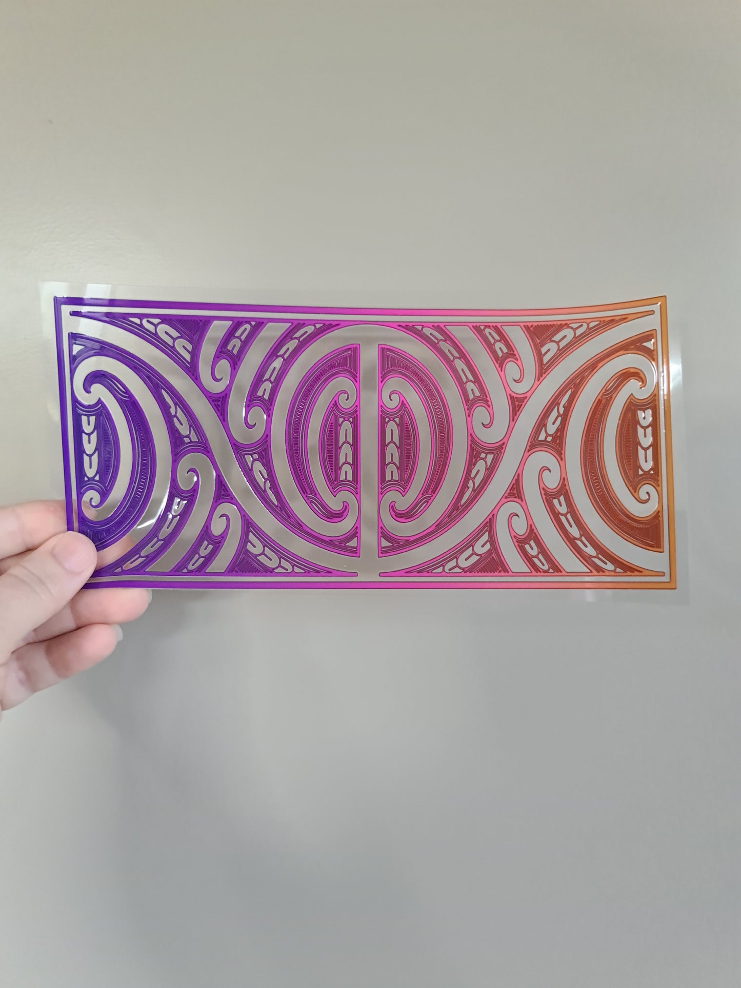 UV dtf Maori design 23cmx11cm 16oz wrap #291