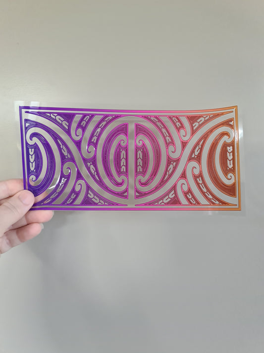 UV dtf Maori design 23cmx11cm 16oz wrap #291