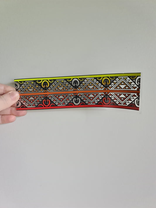 UV dtf transfer Maori design Red band 23cmx5cm 16oz wrap #1277