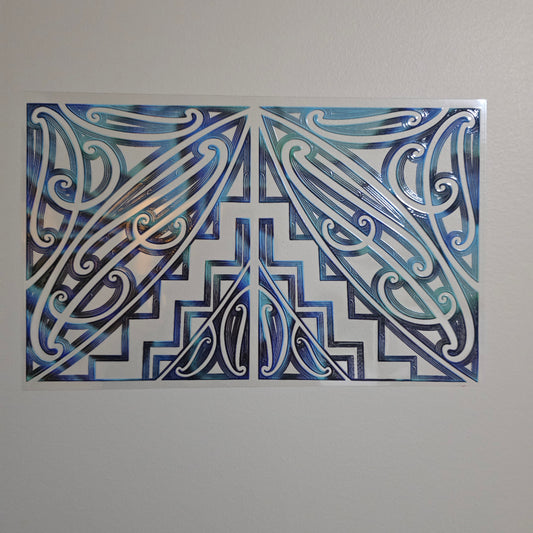 XL UV DTF DECAL MAORI DESIGN 28CMX17CM for touch lamps #253