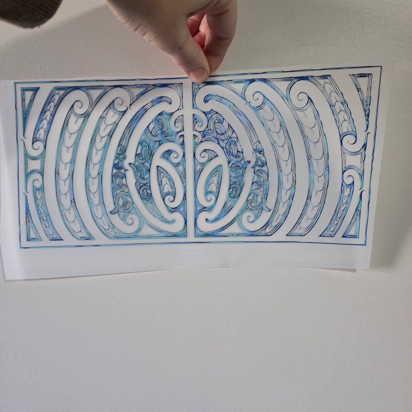 Maori design Iron on DTF 30cm - printed incorrectly Faulty