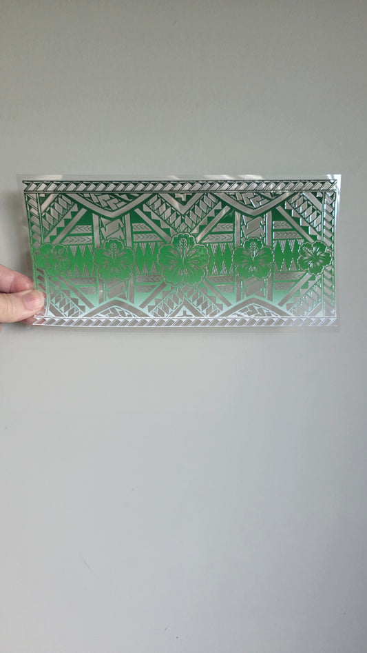 UV dtf transfer Maori design 24cmx11cm 16oz wrap #1573
