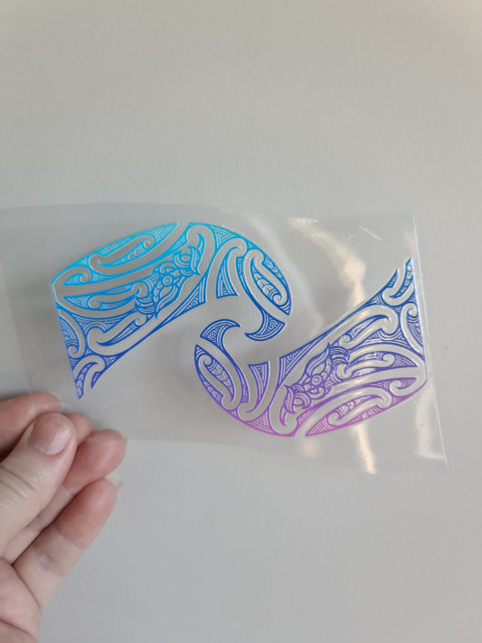 UV dtf Maori design mini size 13cm #821