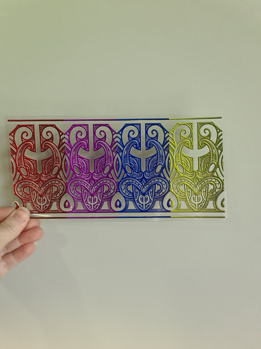 UV dtf transfer Maori design 23cmx11cm 16oz wrap #1212