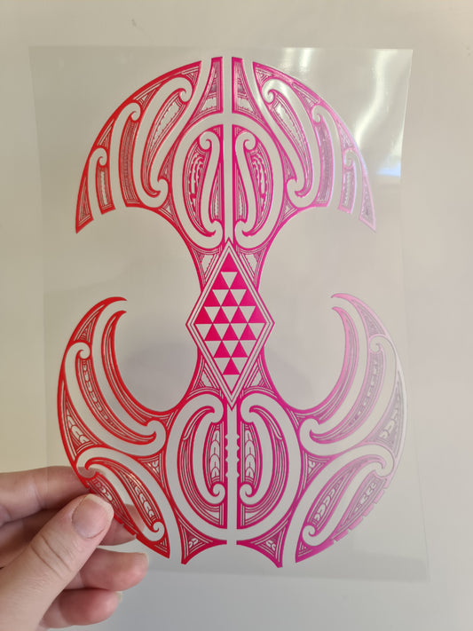 UV dtf Maori design A5 size 21cmx 14.8cm #326