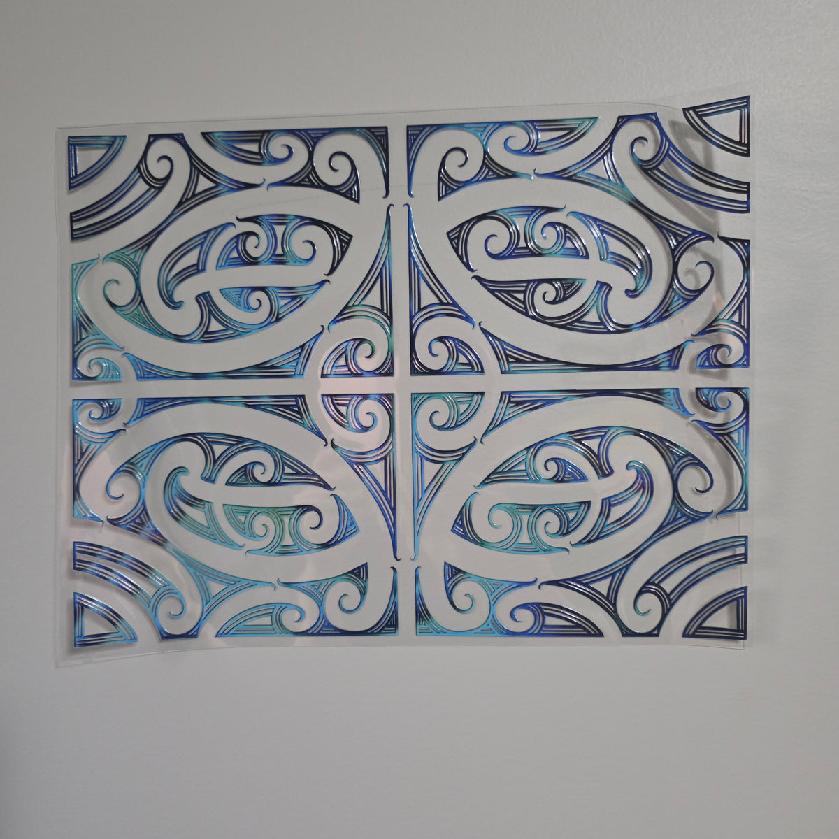 XL UV DTF DECAL MAORI DESIGN 30CMX23CM for Floor lamp size  #12