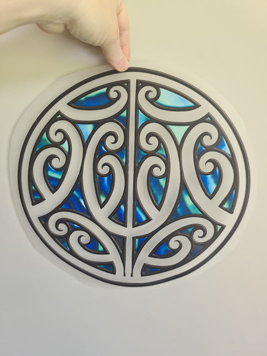 Custom Maori design Iron on DTF 30cm for clothing