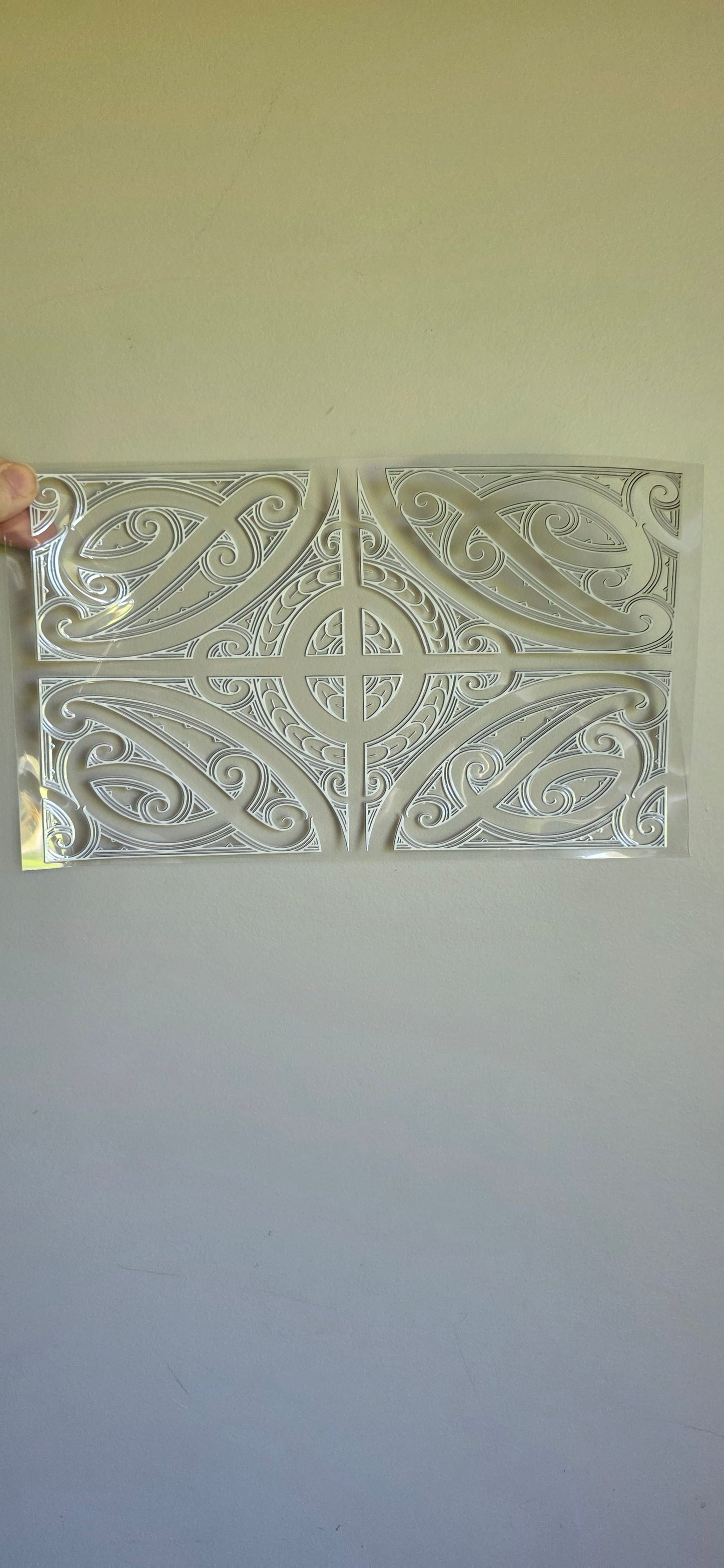 XL UV DTF DECAL MAORI DESIGN 28CMX17CM for touch lamps #167