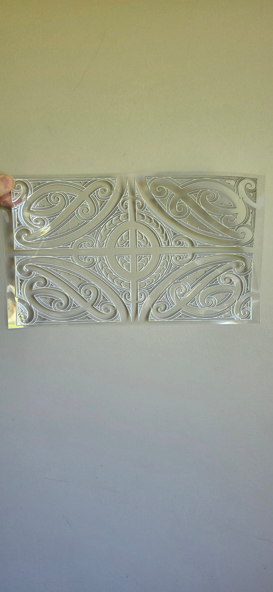 XL UV DTF DECAL MAORI DESIGN 28CMX17CM for touch lamps #167