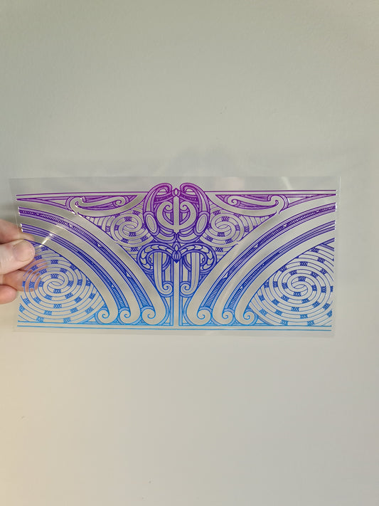 UV dtf transfer Maori design 23cmx11cm 16oz wrap #1308