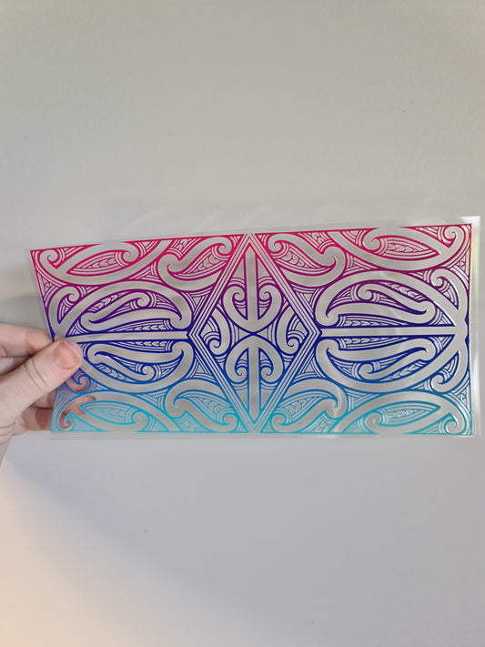 UV dtf Maori design 23cmx11cm 16oz wrap #1111
