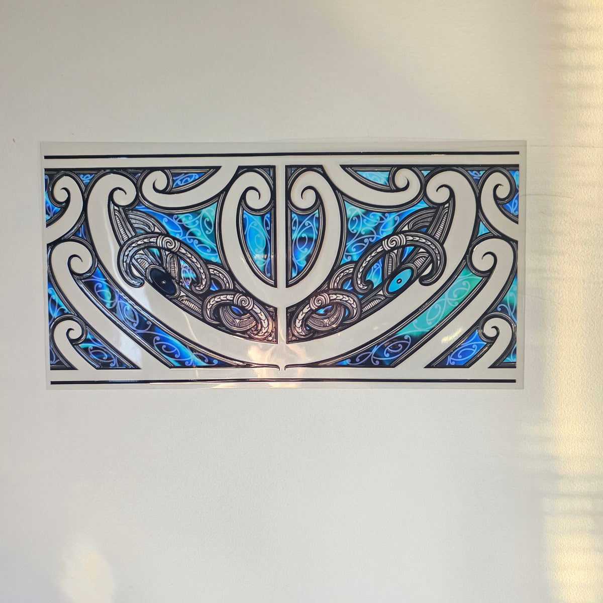 30cmx 15cm size UV DTF DECAL MAORI DESIGN for Table lamps #14