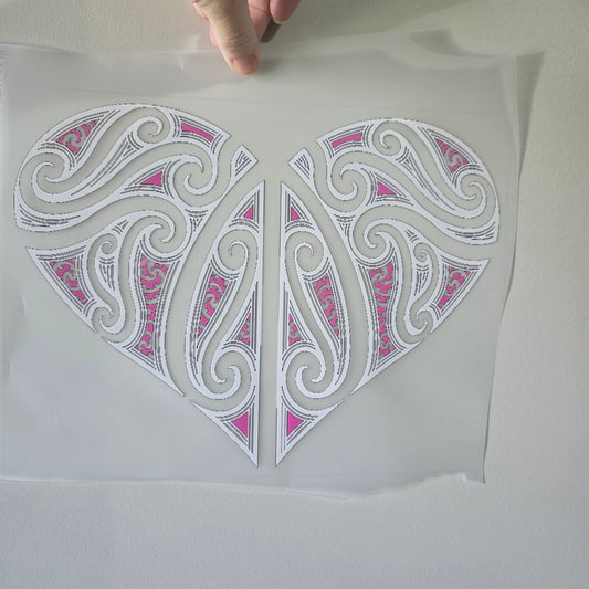 Maori design Iron on DTF 30cm - printed incorrectly