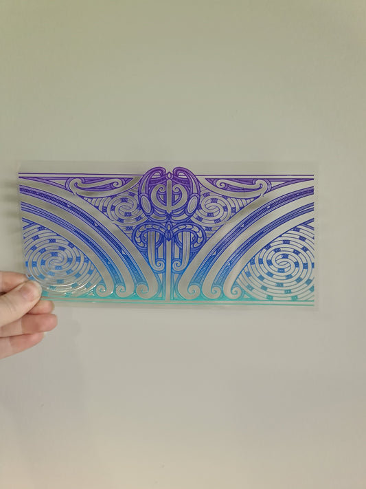 UV dtf transfer Maori design 23cmx11cm 16oz wrap #1220