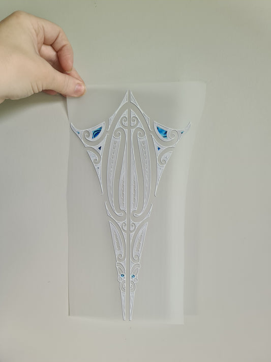 Sublimation custom Maori design Iron on 30cm