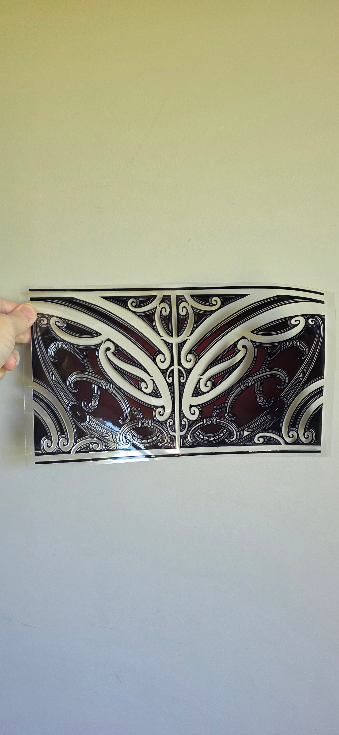 XL UV DTF DECAL MAORI DESIGN 28CMX17CM for touch lamps #199
