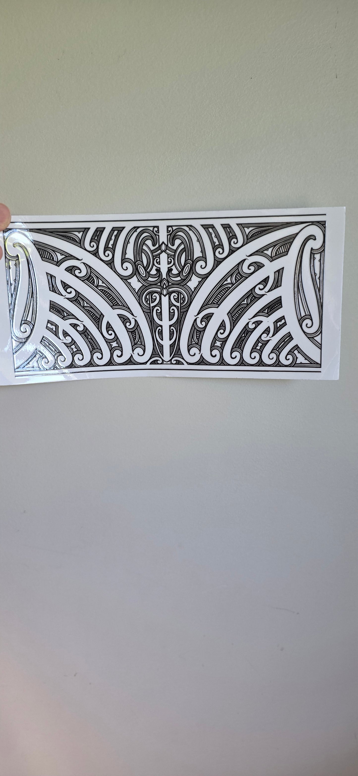 UV dtf transfer Maori design 23cmx11cm 16oz wrap #1636