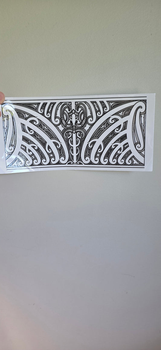 UV dtf transfer Maori design 23cmx11cm 16oz wrap #1636
