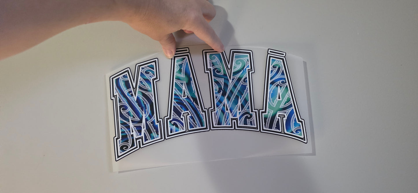 Maori design māmā  Iron on DTF 30cm for clothing