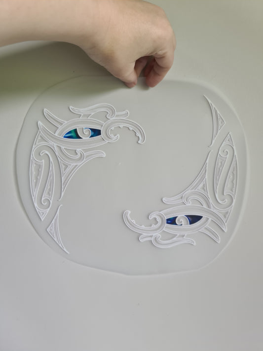 Custom Maori design Iron on DTF 30cm for clothing