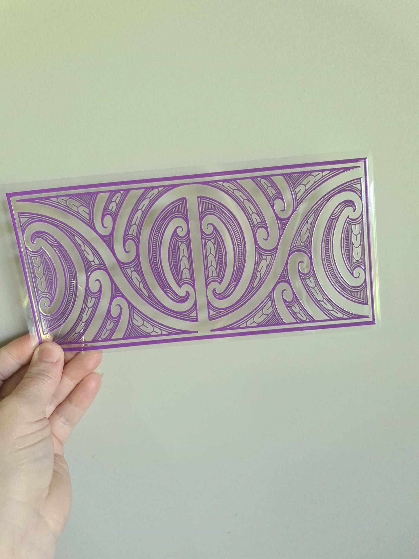 UV dtf Maori design 23cmx11cm 16oz wrap #686