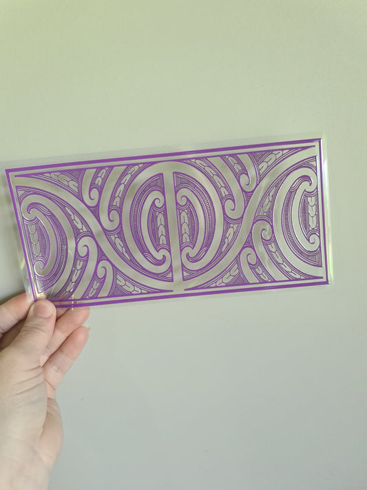 UV dtf Maori design 23cmx11cm 16oz wrap #686