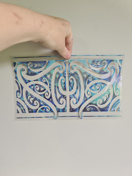 XL UV DTF DECAL MAORI DESIGN 28CMX17CM for touch lamps #110