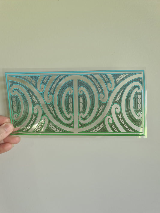 UV dtf Maori design 23cmx11cm 16oz wrap #708