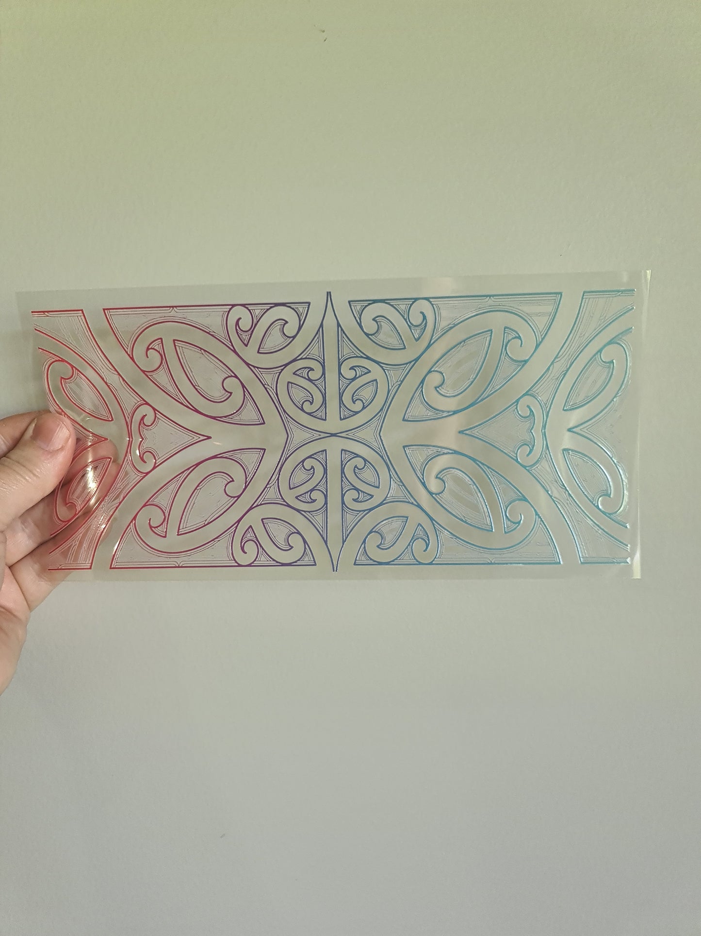 UV dtf Maori design 23cmx11cm 16oz wrap #694