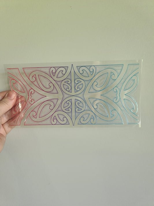 UV dtf Maori design 23cmx11cm 16oz wrap #694