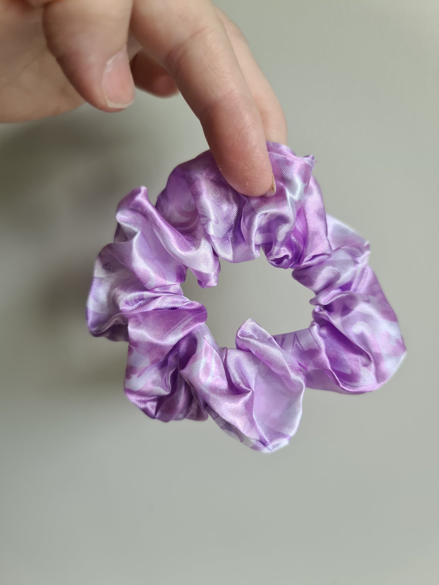 Maori design scrunchie -  1 x pack Purple Koru