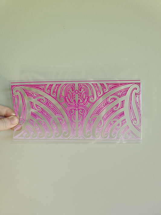UV dtf transfer Maori design 23cmx11cm 16oz wrap #1372