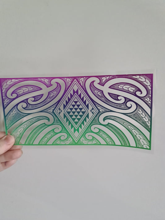 UV dtf Maori design 23cmx11cm 16oz wrap #1142