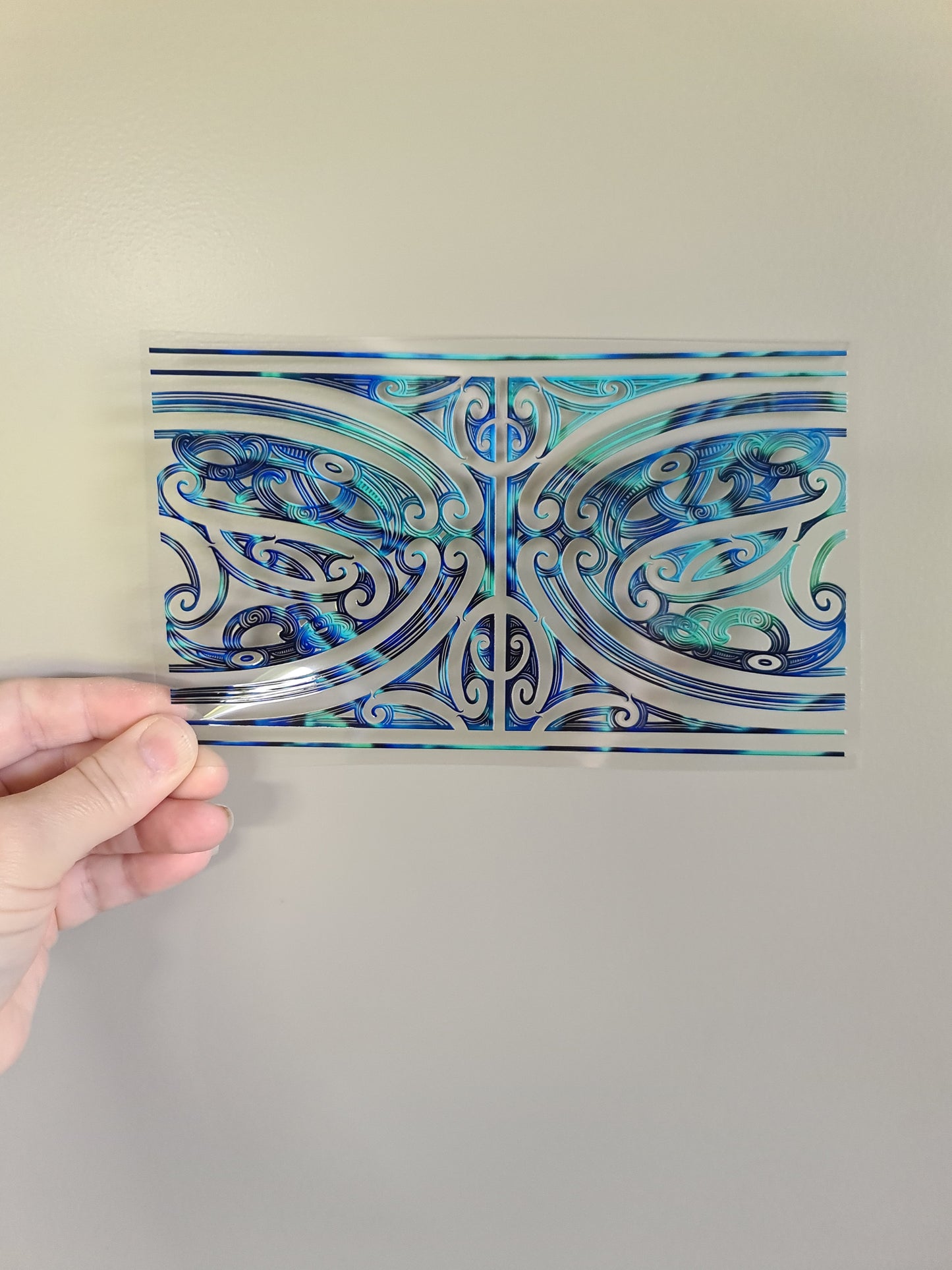 Uv dtf transfer Maori design wrap 20cmx11 #1491